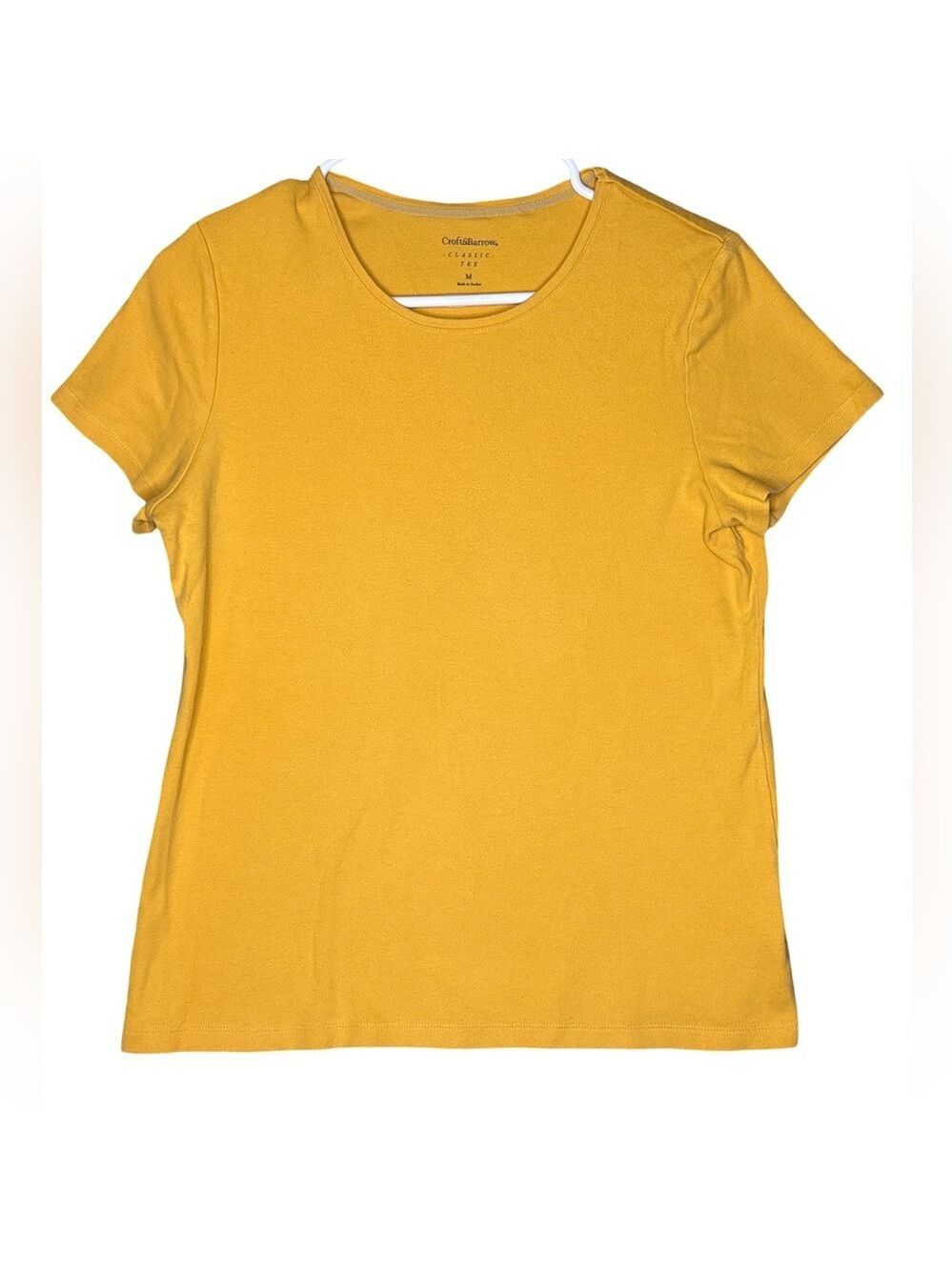 Croft & Barrow Mustard Cotton Tee Medium (3 for $12 item)